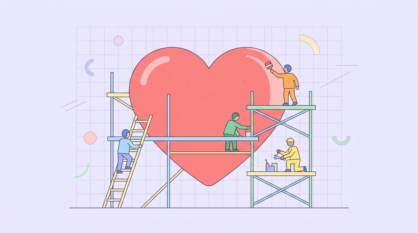 Illustration of a customer care workforce supporting healthcare and stay experiences